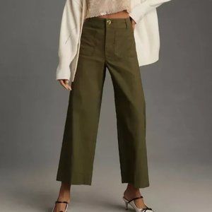 Anthropologie Colette Cropped Wide-Leg Pants by Maeve Size 31/12